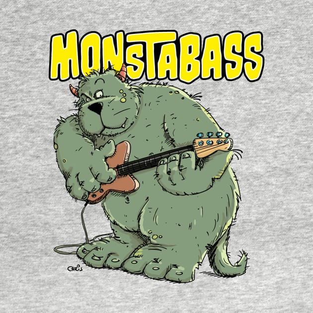 Monster Bass Guitar Player by schlag.art